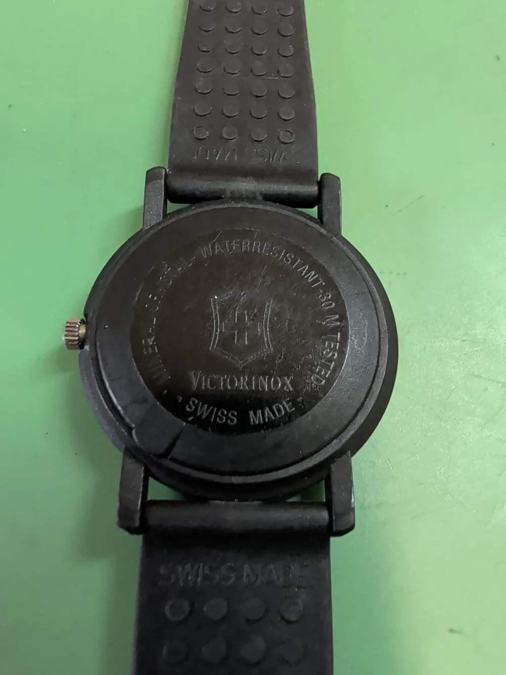 Victorinox Swiss Army White Dial Black Strap Field Watch